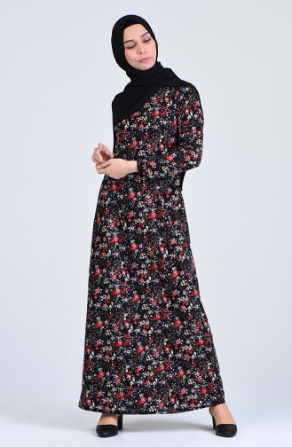 Robe Hijab Noir 8868-01