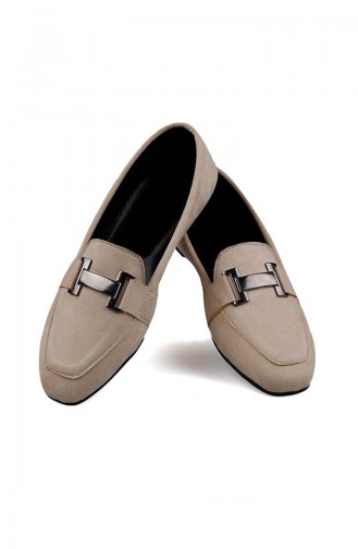 Women s Buckled Flat Shoe 0167-12 Skin Nubuck 0167-12