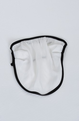 Sefamerve  Bandana Face Mask 8801 A-01 white 8801A-01