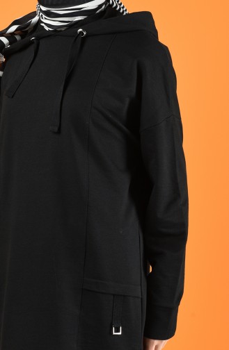 Hooded Sportswear Suit 0845-01 Black 0845-01