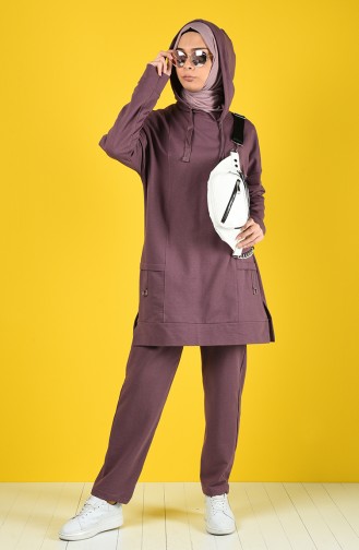 Hooded Tracksuit Set 0845-05 Lilac 0845-05