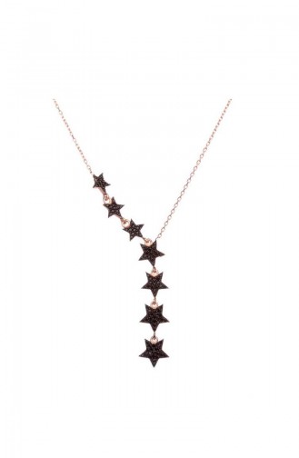 Collier Pour Femme en Argent Sterling 925 de Conception Spéciale DTM-076 Coloré 076