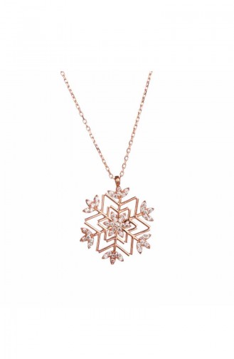 Collier Pour Femme en Argent Sterling 925 de Conception Spéciale DTM-077 Coloré 077