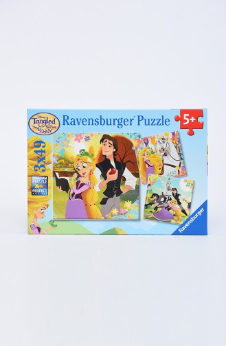 Ravensburger Çocuk 3x49 Puzzle RAV080243 Wd Rapunzel-30 080243
