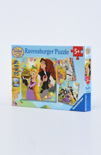 Ravensburger Çocuk 3x49 Puzzle RAV080243 Wd Rapunzel-30 080243
