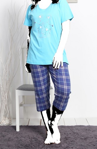 Turquoise Pyjama 811404-A