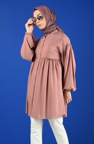 Buttoned Tunic 8213-02 Rose Dry 8213-02