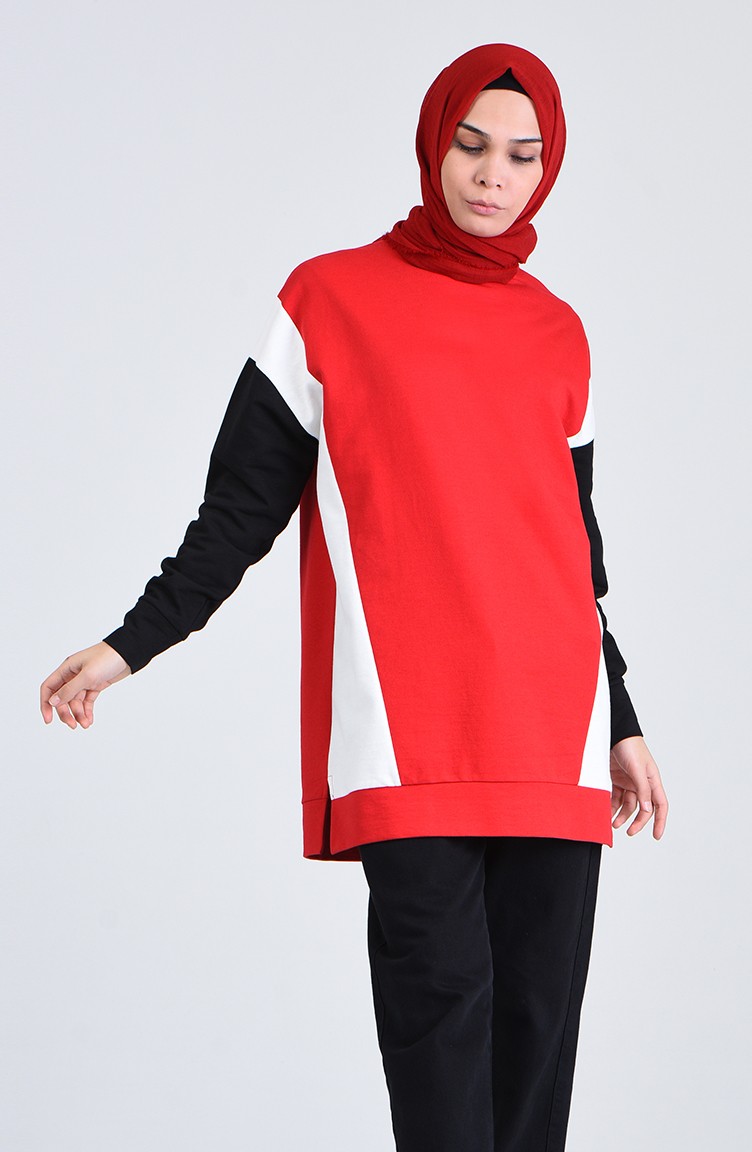Fabric Garni Tunic 0812-05 Red 0812-05