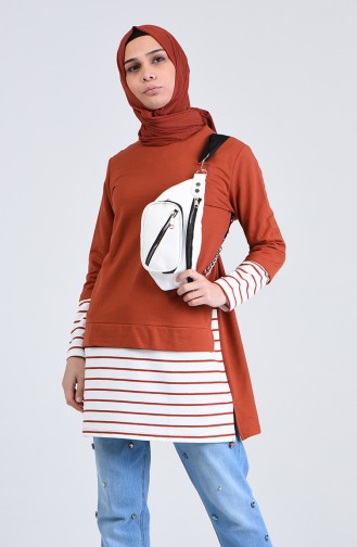 Garnili Sweatshirt 0821-01 Kiremit