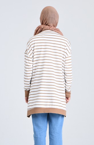 Striped Sports Tunic 0846-03 Camel 0846-03