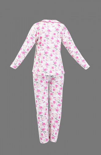 Ensemble Pyjama à Motifs 1005-03 Fuchsia 1005-03