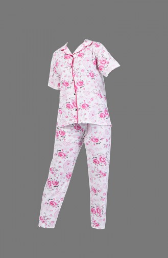 Ensemble Pyjama à Manches Courtes 1500-04 Fuchsia 1500-04