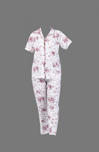 Kurzarm Pyjama Set 1500-02 Zwetschge 1500-02