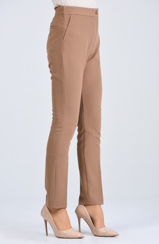 Pantalon Haute Taille avec Poches 1738-04 Camel 1738-04
