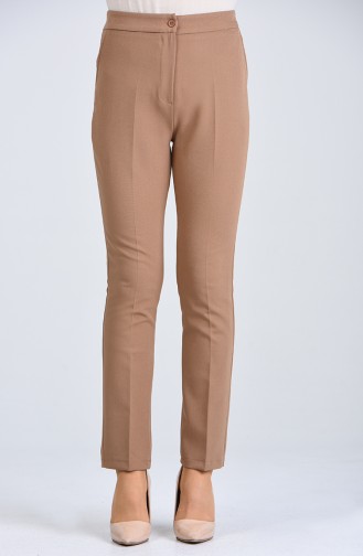 Pantalon Haute Taille avec Poches 1738-04 Camel 1738-04