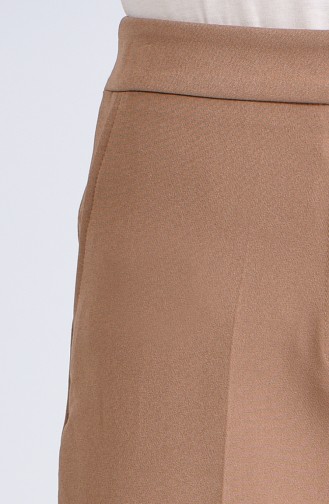 High waist Pants with Pockets 1738-04 Camel 1738-04