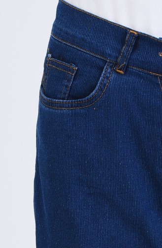 Pantalon Jean avec Poches 0659B-01 Bleu Marine 0659B-01