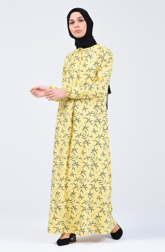 Robe Plis en A 1380-01 Jaune 1380-01