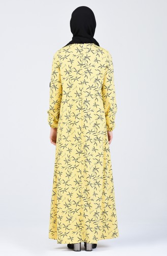 Robe Plis en A 1380-01 Jaune 1380-01