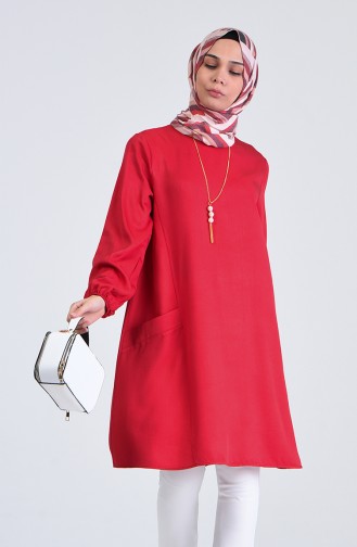 Pocket Detailed Tunic 2000-02 Red 2000-02