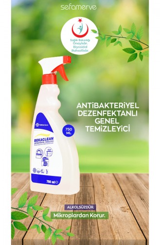 Bekaclean Antibakteriyel Dezenfektanlı Genel Temizleyici 9247 750 ml