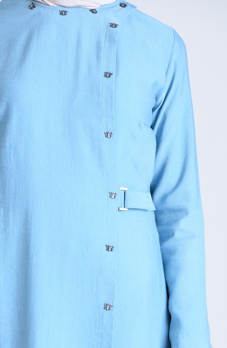 Oil Blue Abaya 6852-03