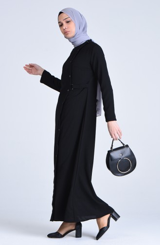 Abaya 6853-01 Noir 6853-01