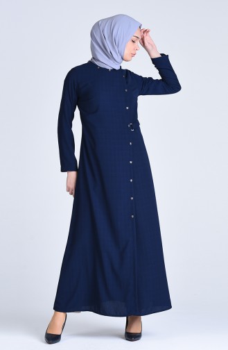 Abaya 6853-02 Bleu Marine 6853-02