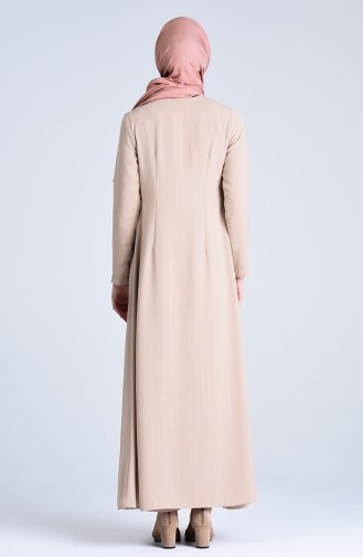 Side Binding Abaya 6853-04 Salmon 6853-04