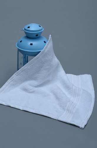 Cotton 30x30 Towel 10002-01 White 10002-01