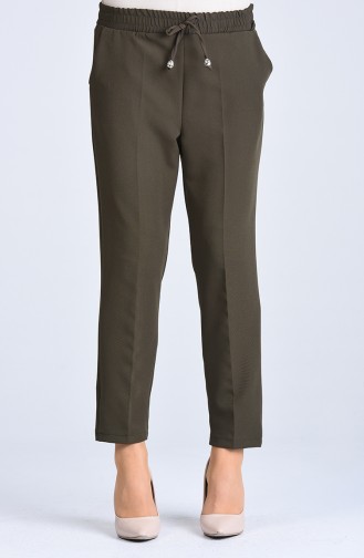 Pantalon Taille Élastique 4088-03 Vert Khaki 4088-03