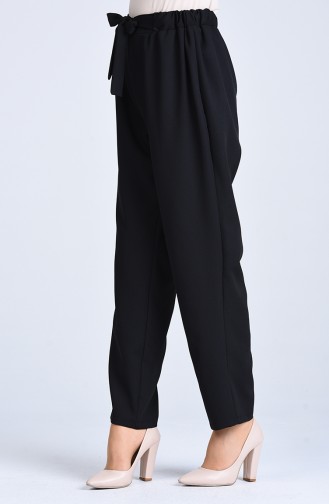 Belted Skinny Leg Pants 4090-01 Black 4090-01