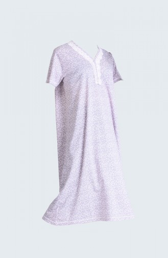 Patterned Nightgown 5016a-01 Powder 5016A-01