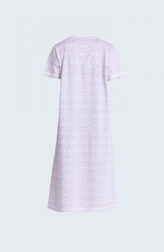 Patterned Nightgown 5016a-01 Powder 5016A-01