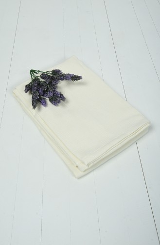 Coton 200x230 Couverture Pour Deux Personnes 10004-01 Creme 10004-01