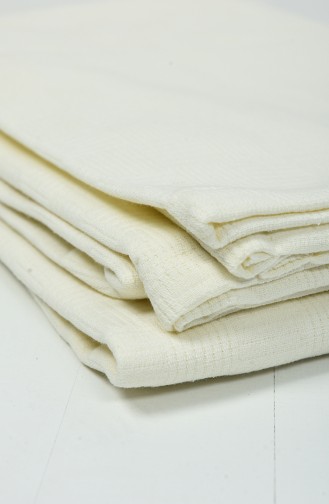 Coton 200x230 Couverture Pour Deux Personnes 10004-01 Creme 10004-01