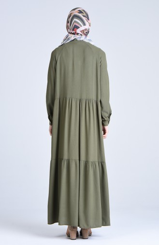 Volante Kleid  5299-02 Khaki 5299-02