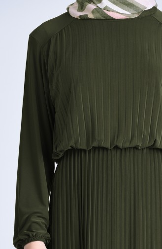 Plisee Kleid 5302-04 Khaki 5302-04