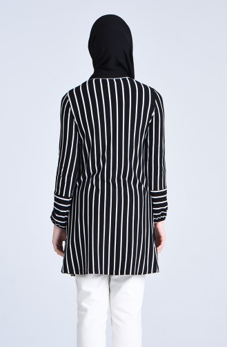 Striped Tunic 0274-01 Black 0274-01