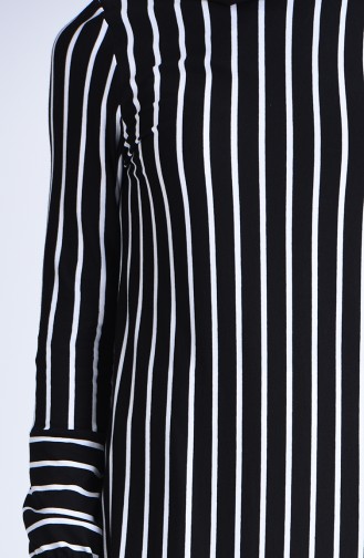 Striped Tunic 0274-01 Black 0274-01