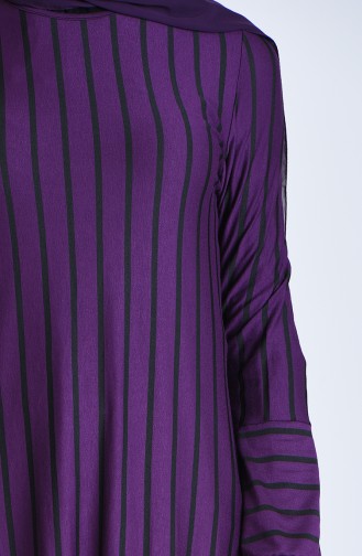 Striped Tunic 0274-05 Purple 0274-05
