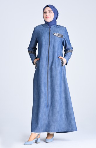 Navy Blue Abaya 1318-02