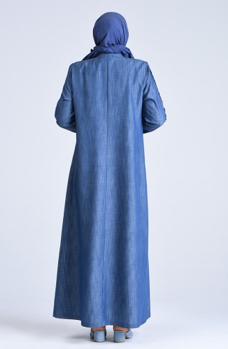 Navy Blue Abaya 1320-01