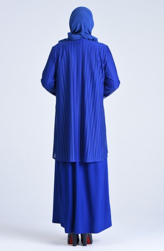 Saxon blue İslamitische Avondjurk 1277-01