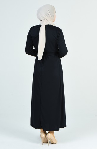 Robe Hijab Bleu Marine 8004-03