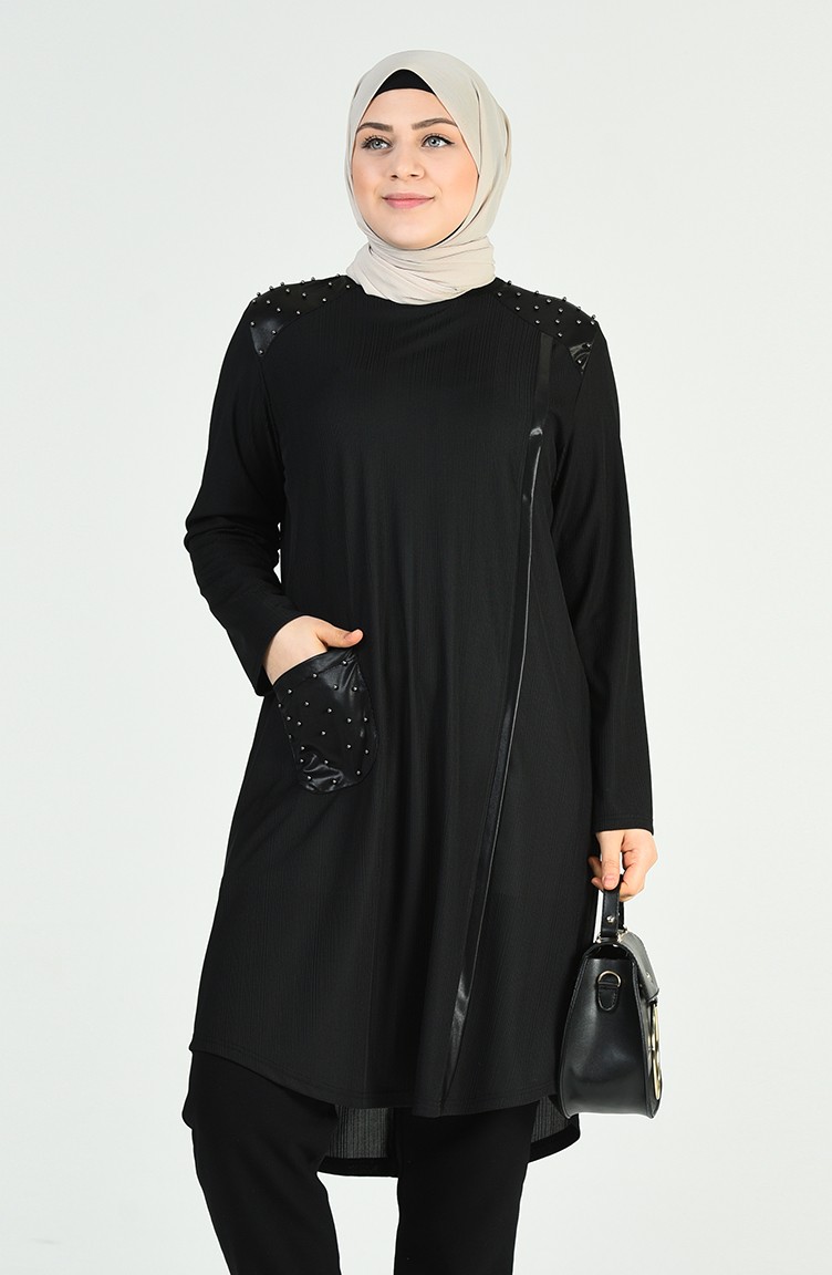 Tunique noire grande taille Clearance