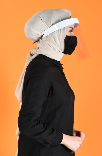 Transparentes Gesichtsschutzvisier 8000-01 Weiss 8000-01