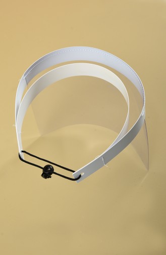 Transparentes Gesichtsschutzvisier 8000-01 Weiss 8000-01