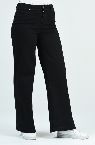 Cepli Bol Paça Kot Pantolon 9104-01 Siyah