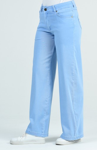 Wide leg Jeans 9108-01  Ice Blue 9108-01